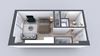 Kado NW Studio One Bathroom S1A Floor Plan Kado NW Studio One Bathroom S1A Floor Plan